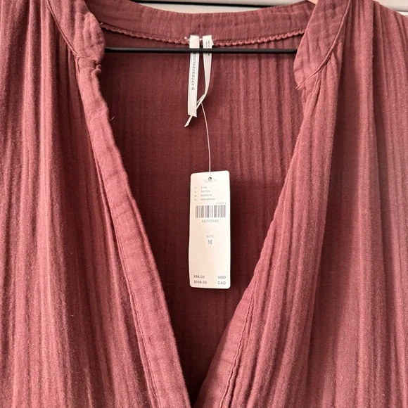 Anthropologie | Cottage Core The Kallie Flowy V-Neck Cotton Maxi Dress ~ NWT M - Picture 6 of 9